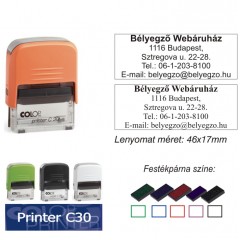 Colop Printer 30 bélyegző Colop Printer 30 bélyegző